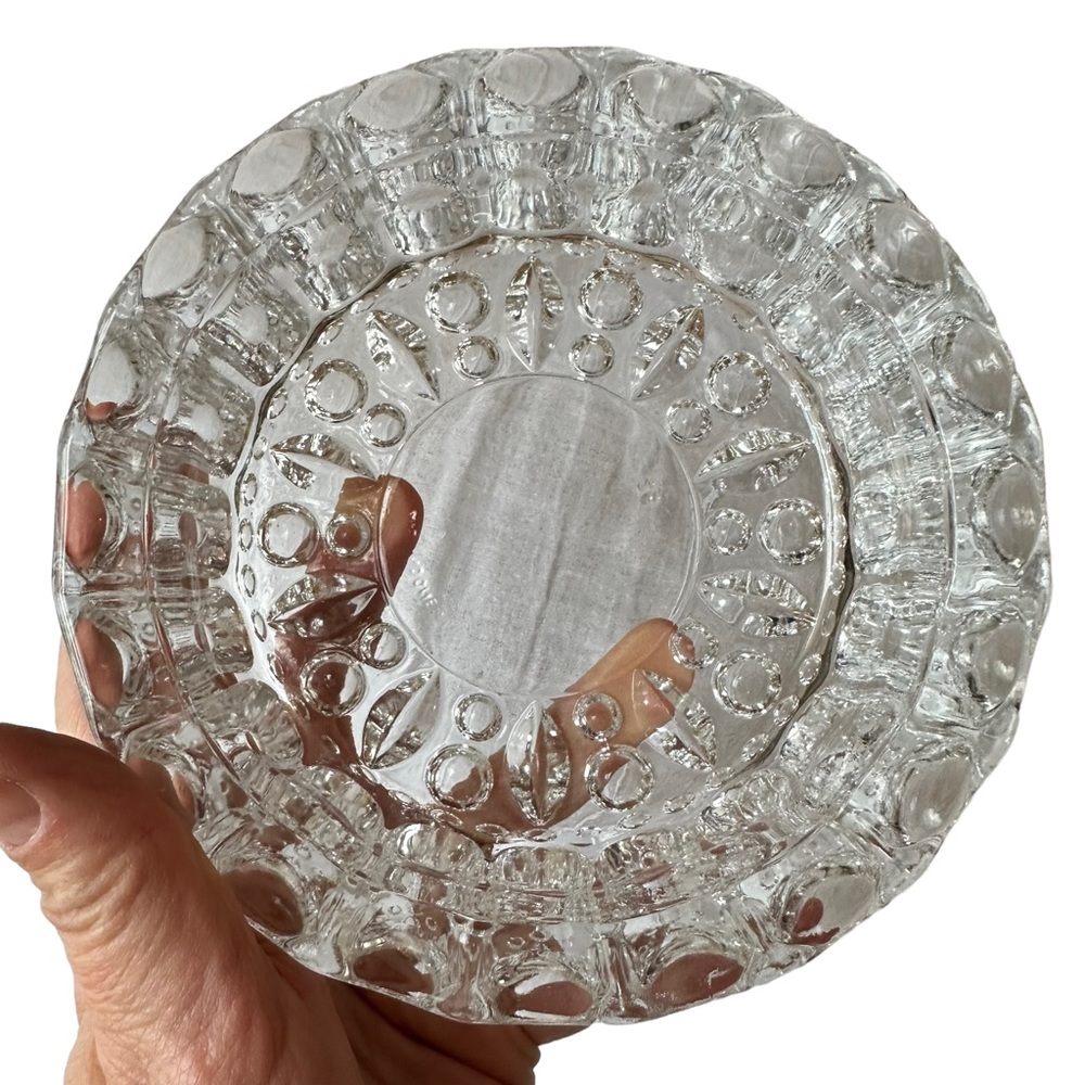 KIG Indonesia Glass Ashtray or Candy Dish